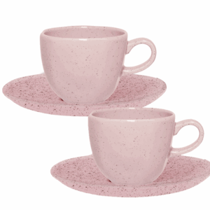 Par de Xícaras Pink Sand