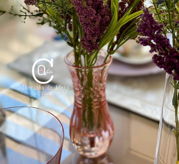 Vaso de Cristal de Chumbo Lys Rosa