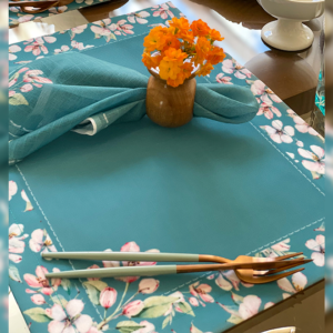 Conjunto de Jogos Americanos Cerejeiras Blue