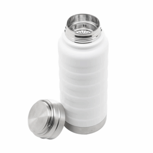 Garrafa Térmica Trekk branca com tampa inox