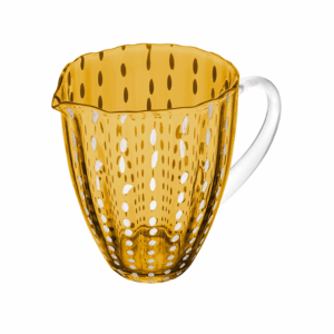 Jarra de vidro Orquídea na cor âmbar com 1,5L